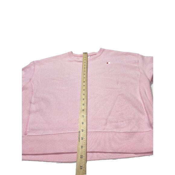Women’s Pink Champion Hoodie Reverse Weave Sweatshirt Size Large As Is - Picture 7 of 9